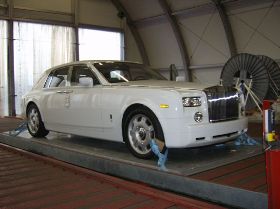 Rolls Royce ready for transport by Airfreight